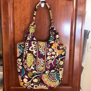 Vera Bradley Plum Crazy convertible backpack purse